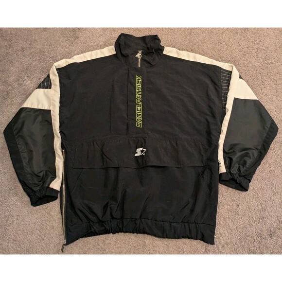 Starter Black Label x Daniel Patrick Black Pullover Windbreaker Jacket Men's XL - Picture 1 of 8